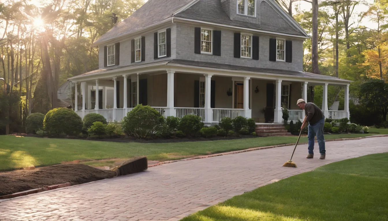 A freshly poured concrete driveway beside a colonial home in Aberdeen
